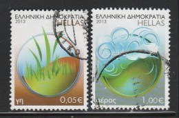 Greece 2013 Elements Of Nature Earth, Air Used W0496 - Used Stamps