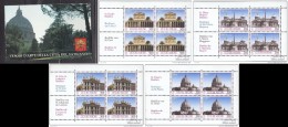 VATICANO 1993 - BASILICAS DE ROMA - CARNET CON 4 BLOQUES DE CUATRO - Postzegelboekjes