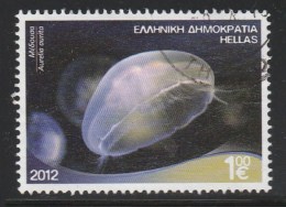 Greece 2012 Riches Of The Greek Seas - Sea Life - Jellyfish Used W0508 - Usati