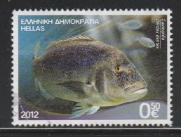 Greece 2012 Riches Of The Greek Seas - Sea Life - Dentex Fish Used W0512 - Usati