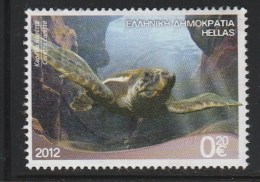 Greece 2012 Riches Of The Greek Seas - Sea Life - Loggerhead (Caretta Caretta) Used W0515 - Oblitérés