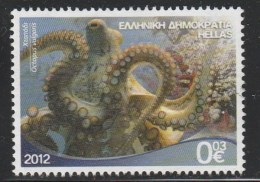 Greece 2012 Riches Of The Greek Seas - Sea Life - Octopus Used W0523 - Gebraucht