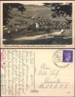 Sachsen Oberwiesenthal - Blick Vom Fichtelberg SStmp.  Gelaufen 1943 - Oberwiesenthal