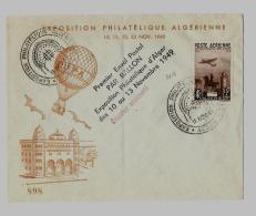 Aérogramme « ALGERIE » - Dpt. D’Alger « ALGER »Expo. Philatélique D’Alger Du 10 Au 1 - Airmail