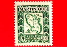 Nuovo - MNH - MARTINICA - 1947 - Mappa Dell'isola - Segnatasse - 30 - Portomarken