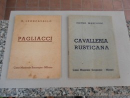 CAVALLERIA RUSTICANA - PAGLIACCI - Libretto Opera - Cinéma Et Musique