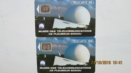 2 TELECARTES  MUSEE DES TELECOMMUNICATIONS DE PLEUMEUR-BODOU - Opérateurs Télécom