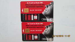 2 TELECARTES BASIC HOMME - Parfum