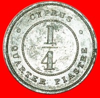 * RARITY: CYPRUS ★ 1/4 PIASTRE 1880! Victoria (1837-1901)  LOW START  NO RESERVE! - Cyprus