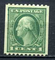 ULTRA RARE RRR 1 CENT US POSTAGE 19TH GREEN FRESH COLOR USA WASHINGTON IMPERF SUPERB STAMP TIMBRE - Unused Stamps