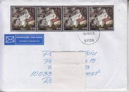 CROATIA : 950 YEARS OLD MONASTERY On Cover Circulated To ROMANIA - Registered Shipping! Envoi Enregistre ! - Klöster