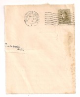 BRIEF LETTRE Imprimé Fragment Drukwerk COB 166 2c Olive Olijf - 1919-1920  Cascos De Trinchera