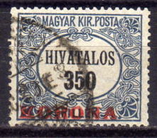 UNGARN Dienst 1923 - MiNr: 20 Used - Dienstmarken