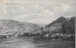 GRUSS AUS STEINEN → Damals Ein Kleiner Weiler, Alter Lichtdruck Anno 1923 - Steinen