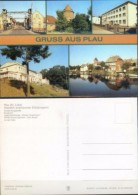 Ak DDR - Plau - Große Burgstraße , Burgturm , Jugendherberge , FDGB Erholungsheim , An Der Elde - Plau
