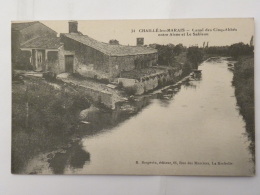 CPA (85) Vendée - CHAILLE Les MARAIS - Canal Des Cinq-Abbés Entre Aisne Et Le Sableau - Chaille Les Marais