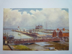 LOWESTOFT :  SWING  BRIDGE  &  HARBOUR  -  OILETTE  1907   - Lowestoft