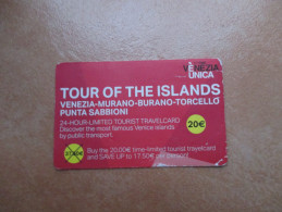 VENEZIA Venice  Tour Of The Islands Venezia Murano Burano Torcello Punta Sabbioni 20,00 Euro - Europe