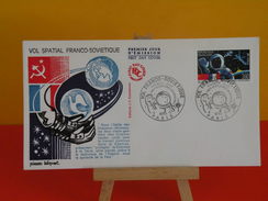 FDC > 1980-1989 > Vol Spatial Franco Soviétique - Paris - 4.3.1989 - 1er Jour - Coté 3 &euro; - 1980-1989