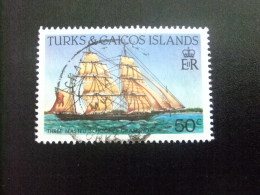 TURKS And CAICOS Islands 1983 NAVIGATION (BATEAUX ANCIENS ) Yvert N º 655 º FU - Turks & Caicos