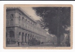 Torino - Stazione Centrale E Corso Vittorio Emanuele II - Formato Piccolo - Viaggiata - Stazione Porta Nuova