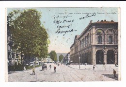 Torino -  Corso Vittorio Emanuele Colla Stazione Ferroviaria - Formato Piccolo - Viaggiata - Stazione Porta Nuova