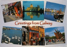 GREETINGS  FROM  GALWAY       2 SCAN     (VIAGGIATA) - Autres & Non Classés