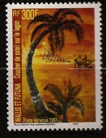 Wallis & Futuna 1997 N° PA 199 ** Coucher De Soleil, Lagon, Cocotier, Noix De Coco, Bateau, Voilier, Pirogue, Pêche - Neufs