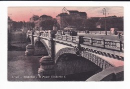 Torino - Il Ponte Umberto I - F. P. -  Viaggiata 1935 - Pontes