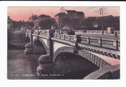 Torino - Il Ponte Umberto I - F. P. -  Viaggiata 1935 - Bruggen