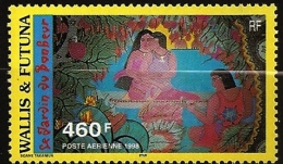 Wallis & Futuna 1998 N° PA 206 ** Tableau, Jardin Du Bonheur, Nénuphar, Fruit, Musique, Pirogue, Pandanus, Guitare Fleur - Ungebraucht
