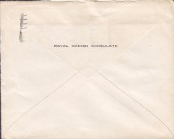 Great Britain ROYAL DANISH CONSULATE, BRISTOL 1936 Cover Brief Denmark 2½d. GV. Stamp (2 Scans) - Lettres & Documents