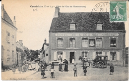 28 - COURTALAIN - Hôtel De L'Ecu De Montmorency - Attelage Et Animation - Courtalain