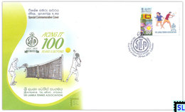 Sri Lanka Stamps, Tennis Association, Special Commemorative Cover - Sri Lanka (Ceilán) (1948-...)