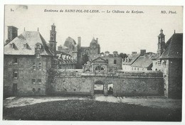 CPA. Saint Vougay - Chateau De KERJAN - Saint-Vougay