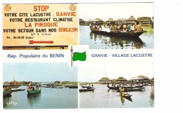 Benin Republique Populaire Ganvie Village Lacustre Pirogue Maison Habitation Sur Pilotis - Benín