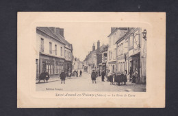 Peu Courante St Saint Amand En Puisaye (58) - Route De Cosne( Animée Café Boitrou Tabac Ed. Gaugey) - Saint-Amand-en-Puisaye
