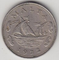@Y@  Malta   10 Cents   1972    (3300)  Sailingship - Malta