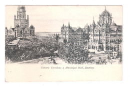 Municipal Hall & Victoria Terminus Bombay INDIA - Indien