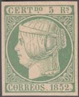 FAC-20 ESPAÑA SPAIN. SEGUI OLD FACSIMILE REPRODUCTION. ISABEL II. 1852 5r. - Proofs & Reprints