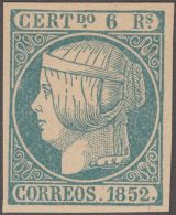 FAC-23 ESPAÑA SPAIN. SEGUI OLD FACSIMILE REPRODUCTION. ISABEL II. 1852 6r. - Prove & Ristampe