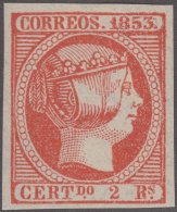 FAC-30 ESPAÑA SPAIN. SEGUI OLD FACSIMILE REPRODUCTION. ISABEL II. 1853 2r. - Proofs & Reprints