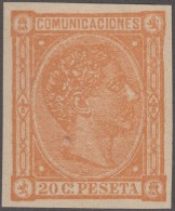 FAC-47 ESPAÑA SPAIN. SEGUI OLD FACSIMILE REPRODUCTION. ALFONSO XII. 1876. 20c. - Ensayos & Reimpresiones