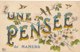 CPA 72 Une Pensée De MAMERS Fleurs Et Oiseaux - Mamers