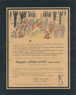 Rare Carte-Lettre Dupair Cinquante, Dépliant De 4 Pages Humour Caserne Fin Des Classes - Umoristiche