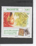 MAYOTTE - Salon Philatélique De L'Océan Indien - Timbre Sur Timbre - Visage De Femme, Fleurs D'Ylang-ylang - - Ungebraucht