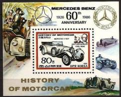 COREE DU NORD Automobiles, Voitures, Cars, Coches, MERCEDES BENZ. Yvert BF  1807**. MNH. Dentelé, Perforate - Cars