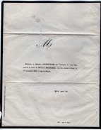 VP5930 - Faire Part Décès De Mr Girard - Jules GOUDOUNECHE à PARIS - Obituary Notices