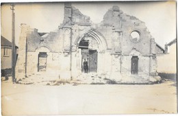 REIMS (51) Carte Photo Guerre 1914-18 église En Ruine - Reims