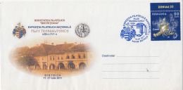 BISTRITA PHILATELIC EXHIBITION, CANCER ZODIAC SIGN STAMP, SPECIAL COVER, 2011, ROMANIA - Covers & Documents